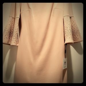 Rhinestone Covered Bell Sleeve Dress